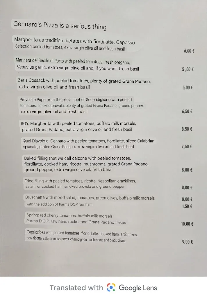 Menu_La Pizza da Gennaro_Secondigliano_immagine_3