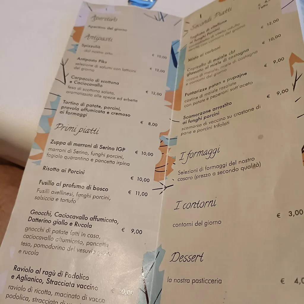 Menü_Agriturismo Piku_Serino_Bild_2