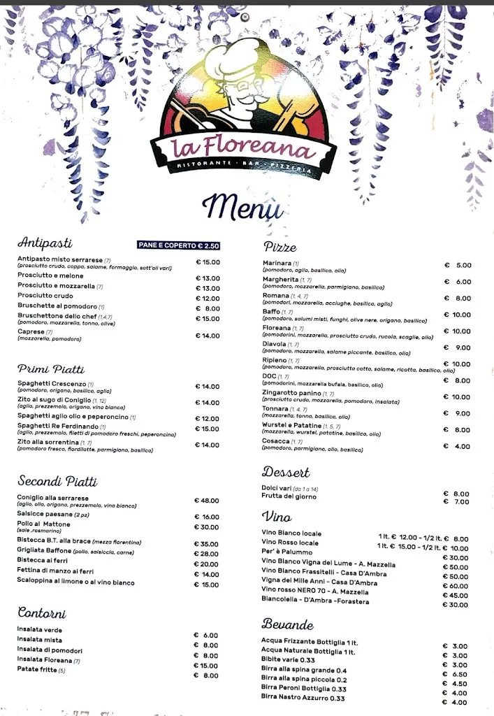 Menu_Serrara Fontana - Ristorante Bar La Floreana_Serrara Fontana_image_1