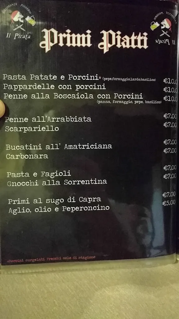 Menu_Ristorante Pizzeria Braceria Il Pirata Di Nocera Salvatore_Siano_image_1