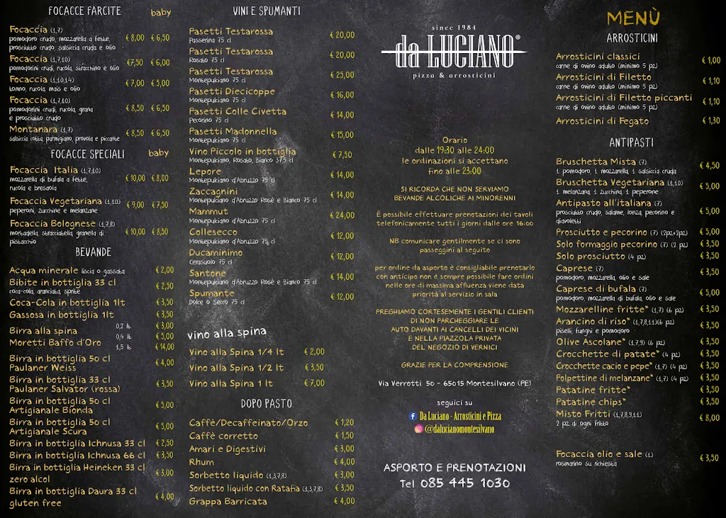 Menu_da Luciano_Montesilvano Marina_image_1