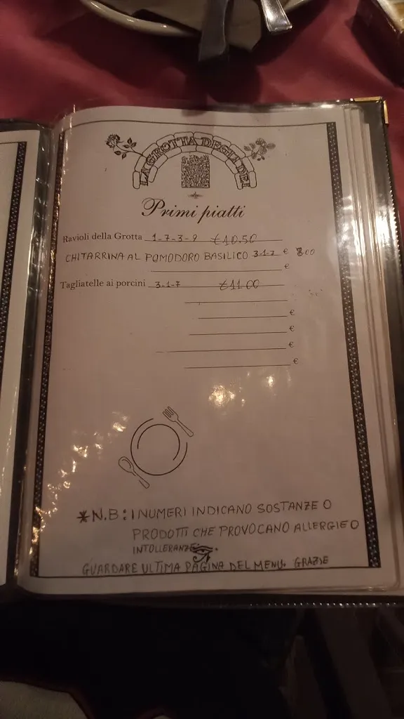 Menu_Ristorante Pizzeria La Grotta degli Dei_Montesilvano Marina_image_3