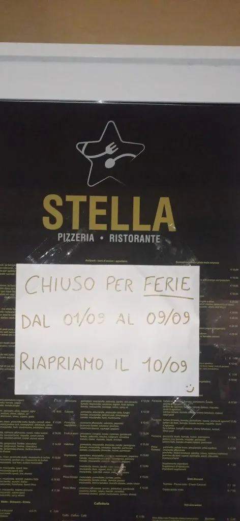 Menu_Stella Pizzeria Ristorante Bar_Stella_image_1