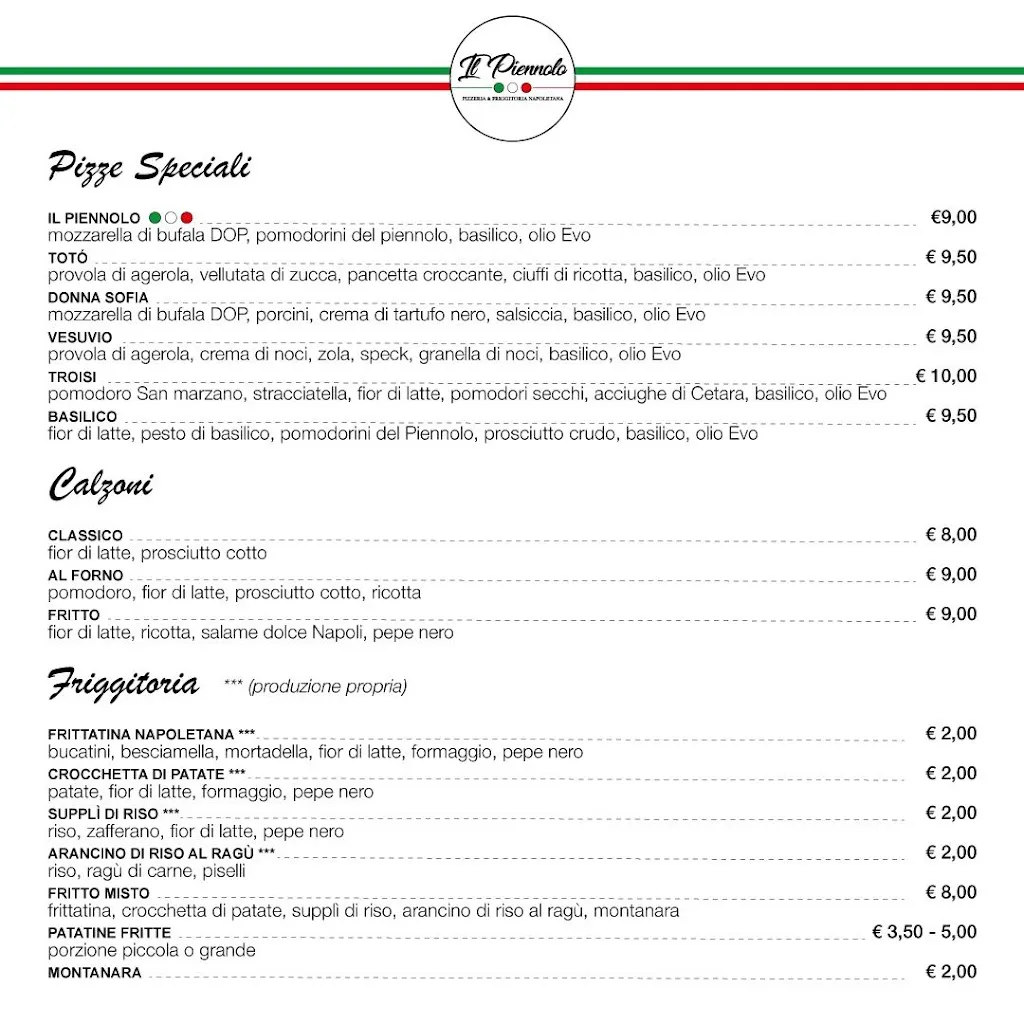 Menu_Pizzeria Napoletana IL PIENNOLO_Montesilvano Marina_image_3