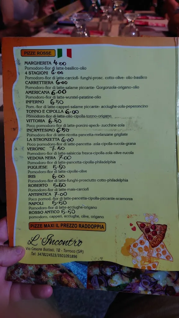 Menu_Pizzeria L'incontro. Trattoria_Torraca_image_3