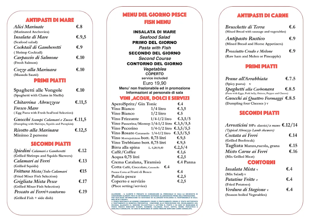 Menu_La Brasserie Sul Mare_Montesilvano Marina_image_1