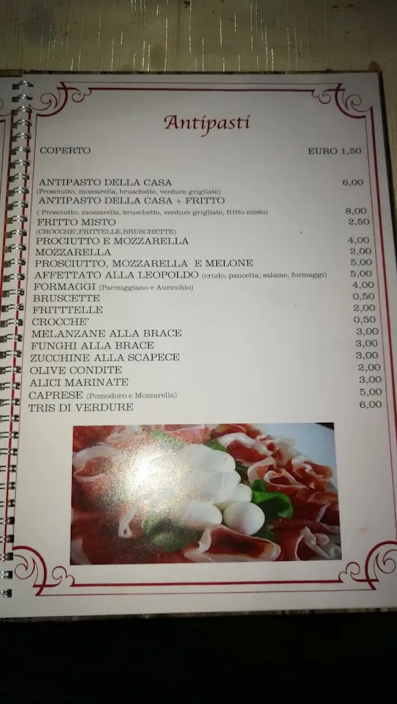Menu_Trattoria Pizzeria LEOPOLDO di D'Amora Maria_Terzigno_image_2