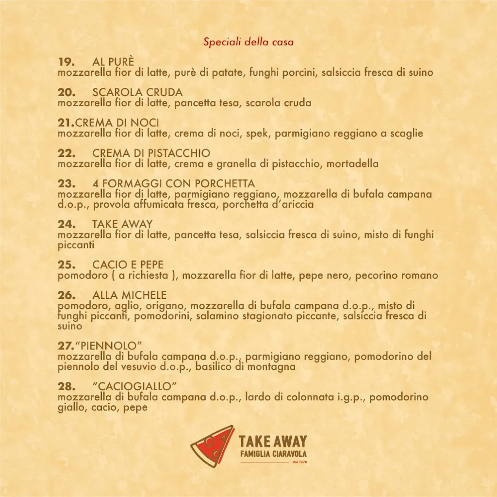 Menu_Pizzeria Ciaravola - Not Only Take Away_Terzigno_image_1