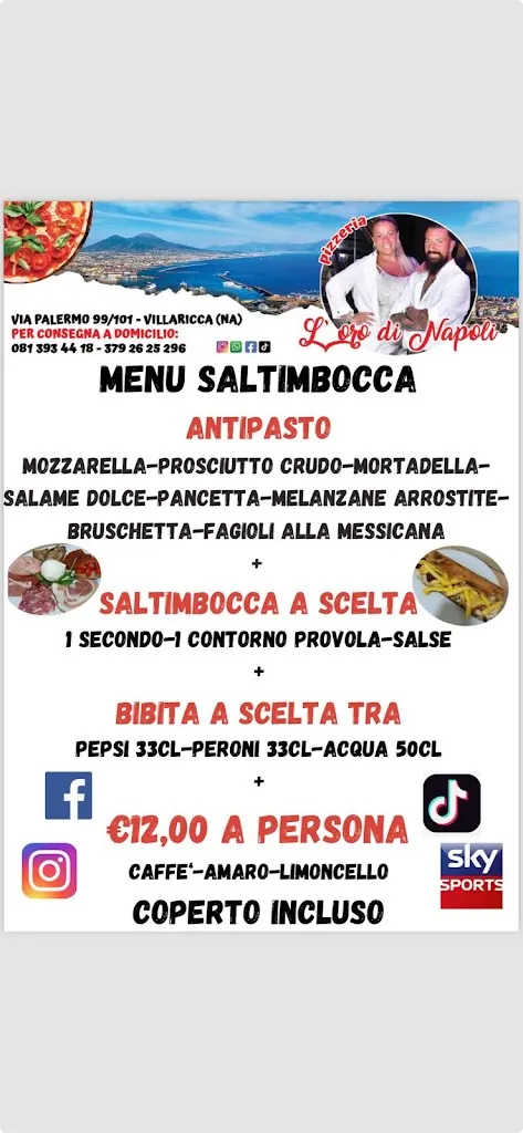Menu_Pizzeria L'Oro di Napoli_Torretta-Scalzapecora_image_1