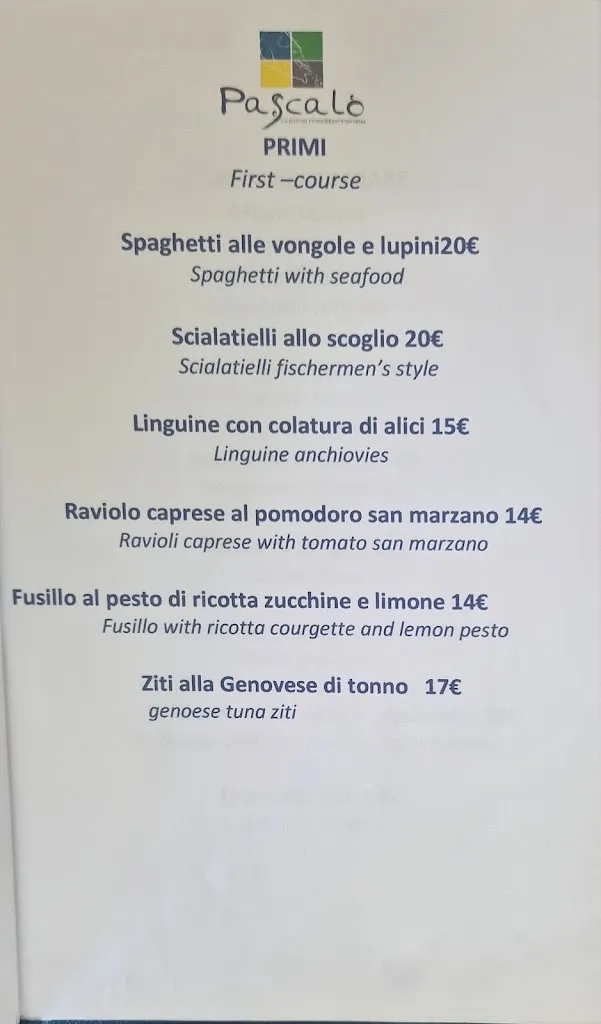 Menu_Ristorante Pascalo'_Vietri sul Mare_image_1