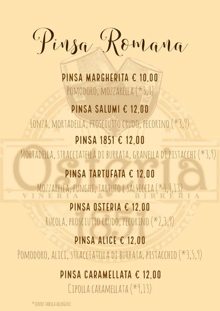 Menu_Osteria 1851 - Vineria & Birreria_Nocciano_image_1