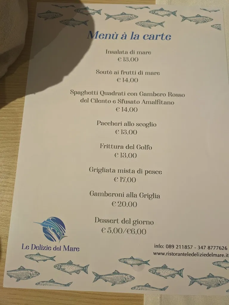 Menu_Ristorante Le Delizie Del Mare Di Antonio Civale_Vietri sul Mare_image_1