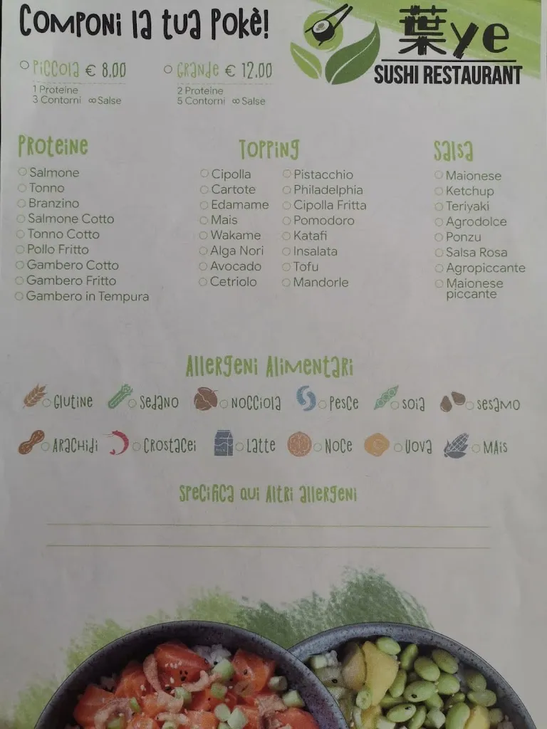 Menu_Ye Sushi Restaurant_Villa Literno_imagen_2
