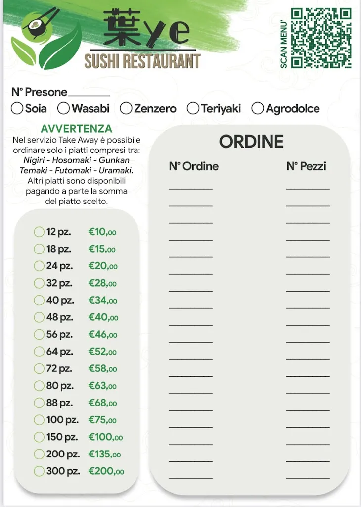 Menu_Ye Sushi Restaurant_Villa Literno_imagen_3