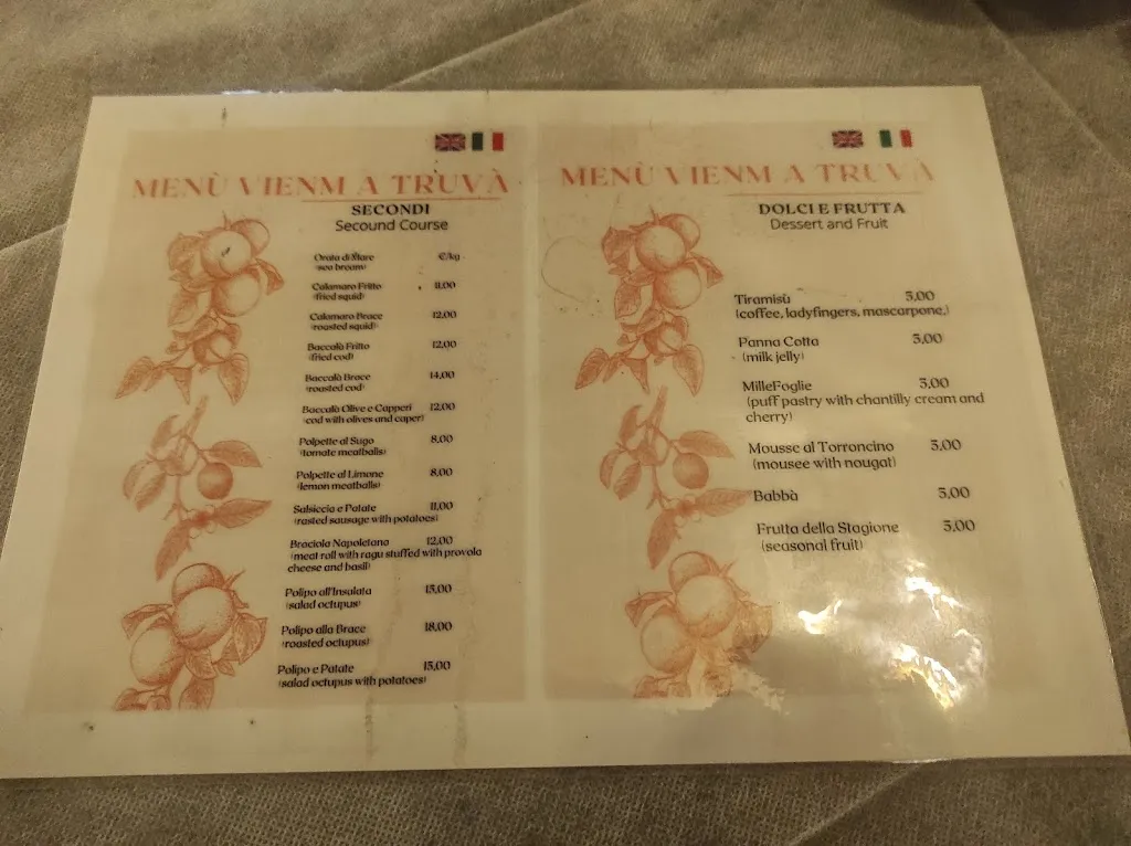 Menu_Ristorante Vomero Vienm a truva'_Vomero_immagine_3