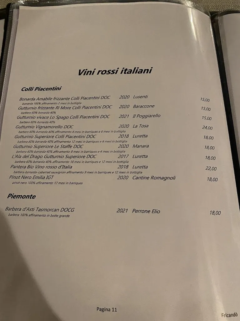 Menu_Ristorante Fricando'_Agazzano_image_2