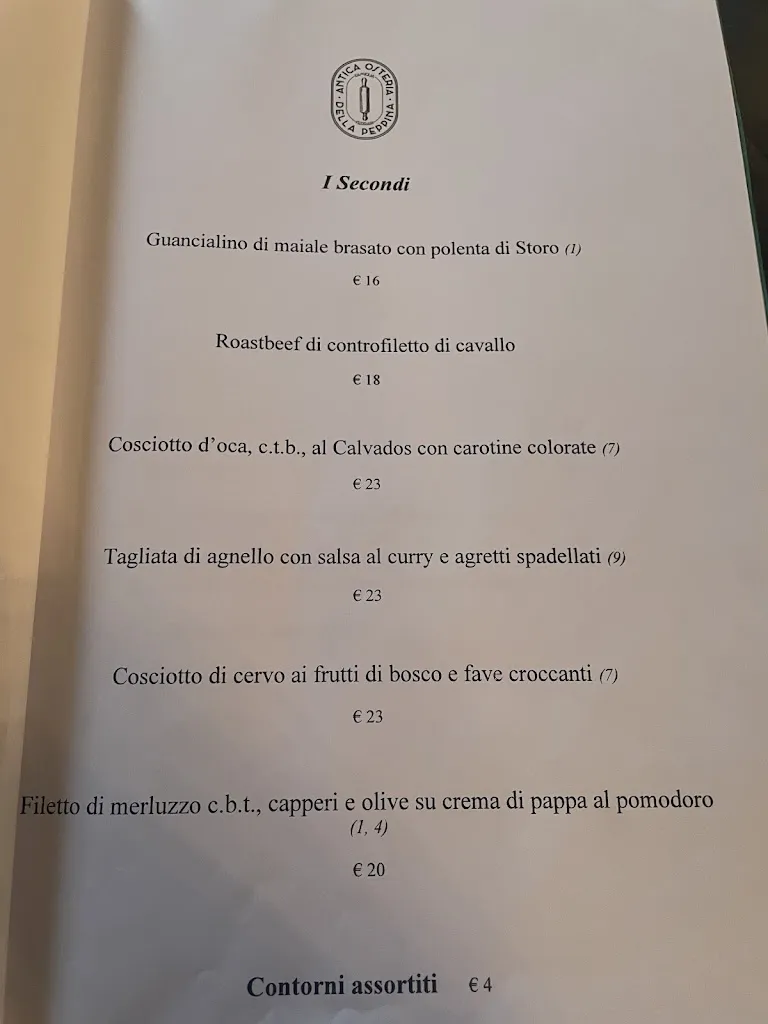 Menu_Antica Osteria della Peppina_Alseno_image_2