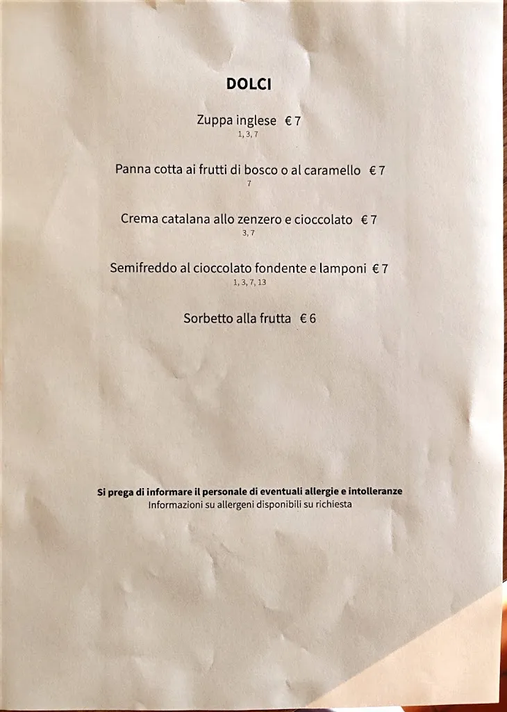 Menü_Ristorante La Locanda_Albinea_Bild_3