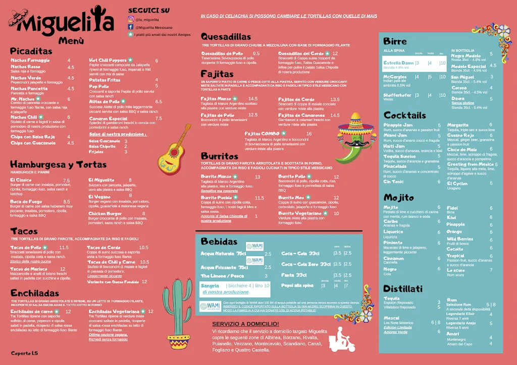 Menu_La Miguelita - Ristorante Messicano_Albinea_image_1