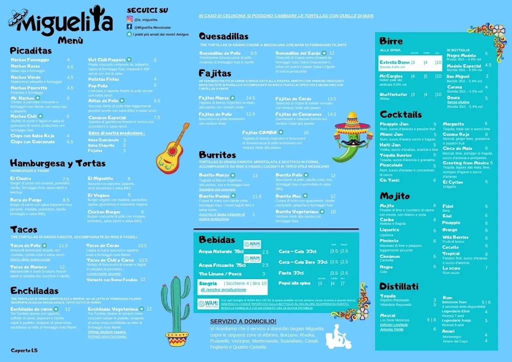 Menu_La Miguelita - Ristorante Messicano_Albinea_image_3