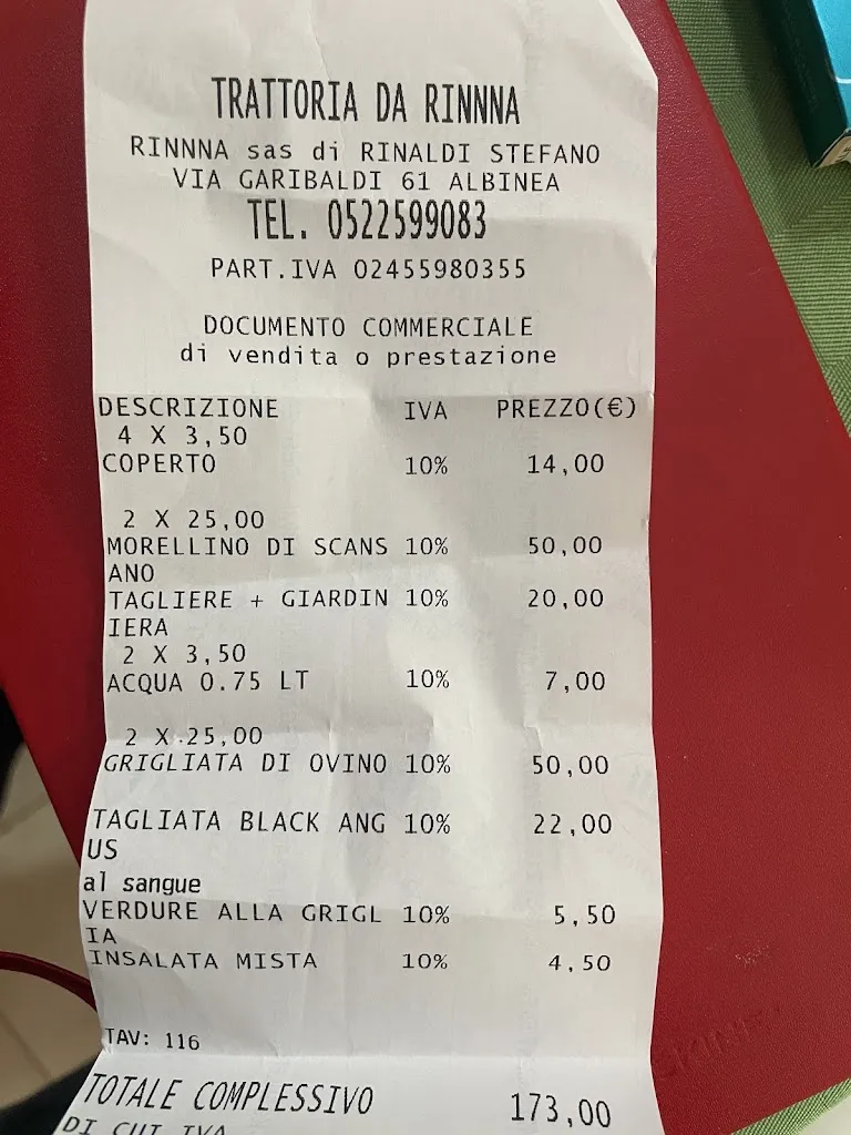 Gaetano “Nino” Pannone_Trattoria Da Rinnna_Albinea_review