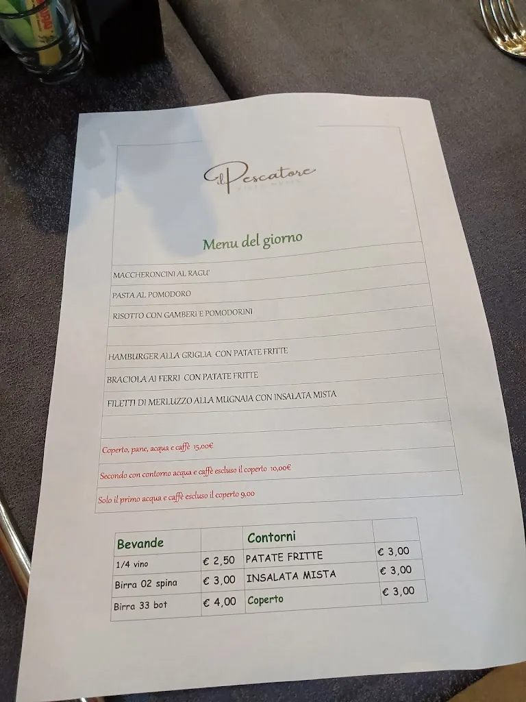 Menu_Il Pescatore Risto Music_Anzola dell'Emilia_image_1