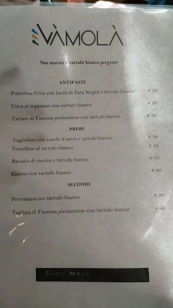 Menu_Vàmolà Ristorante Altedo_Altedo_image_1