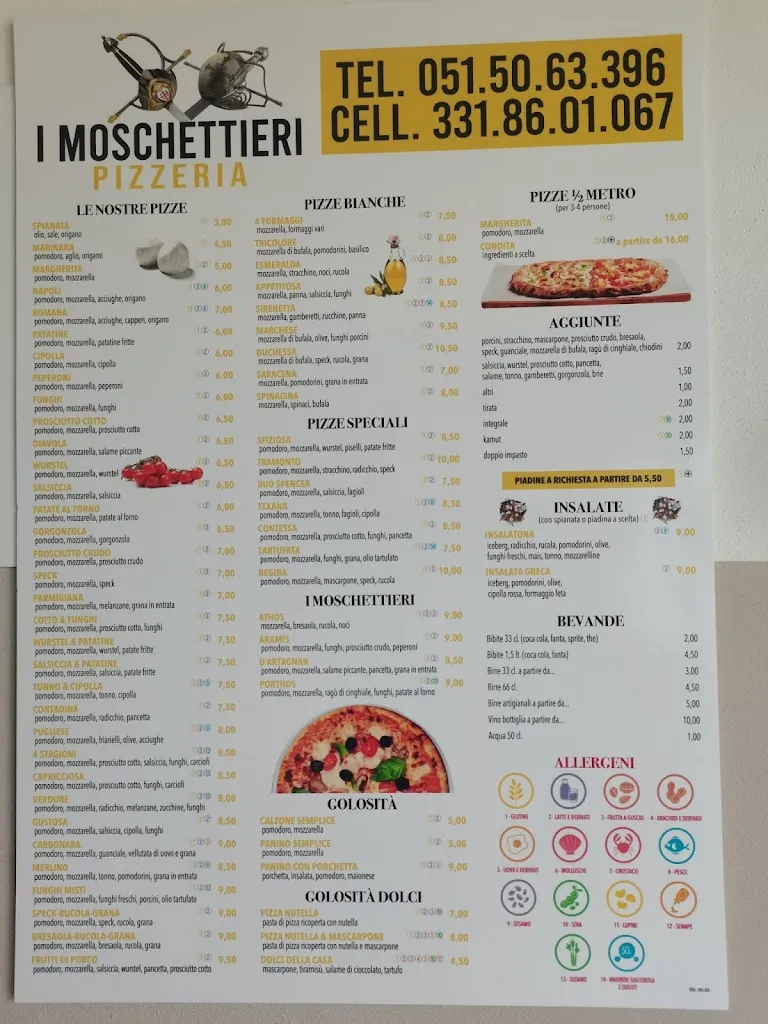 Menu_Pizzeria I Moschettieri_Altedo_image_1