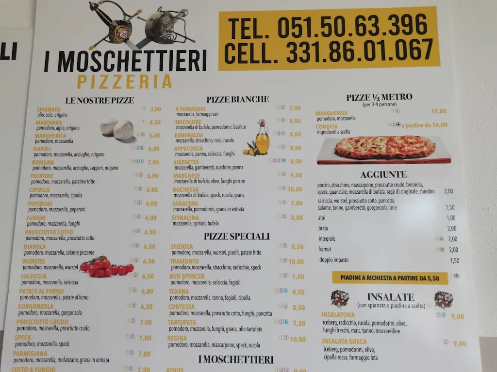 Menu_Pizzeria I Moschettieri_Altedo_image_3