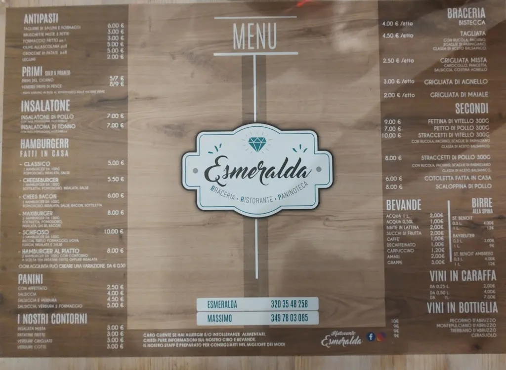 Menu_RISTORANTE ESMERALDA_Mosciano Sant'Angelo_image_1