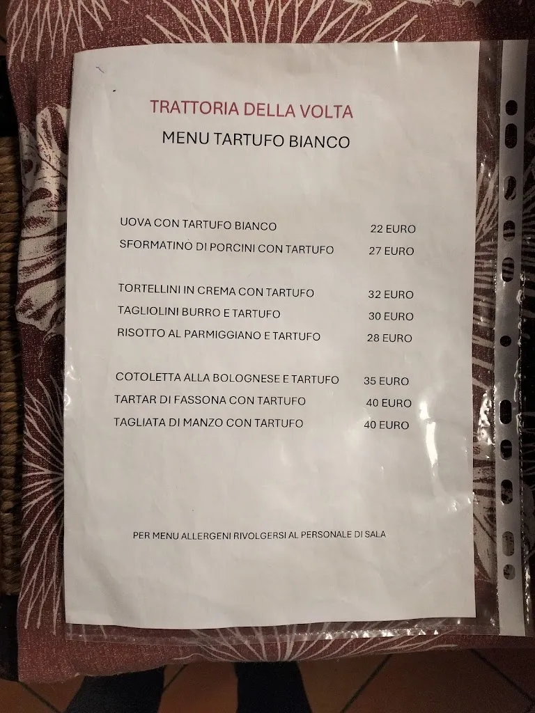 Menu_Trattoria della Volta_Altedo_image_1