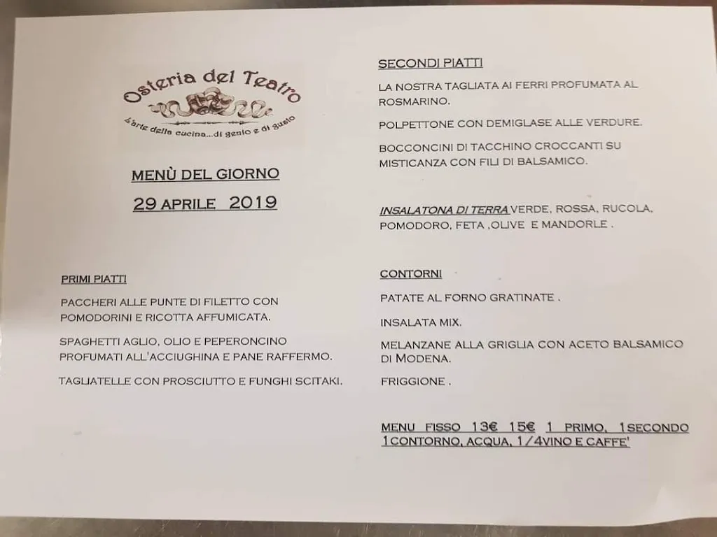 Menu_Osteria Del Teatro_Altedo_image_1