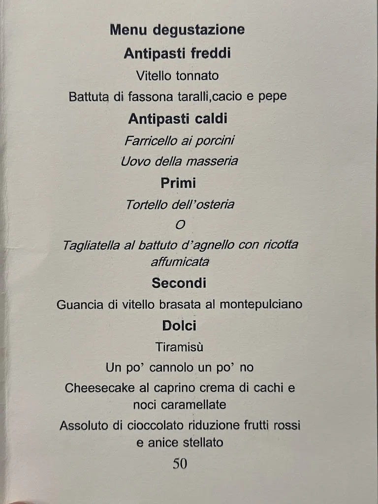 Menu_Osteria di campagna - Casale delle Arti_Mosciano Sant'Angelo_image_1