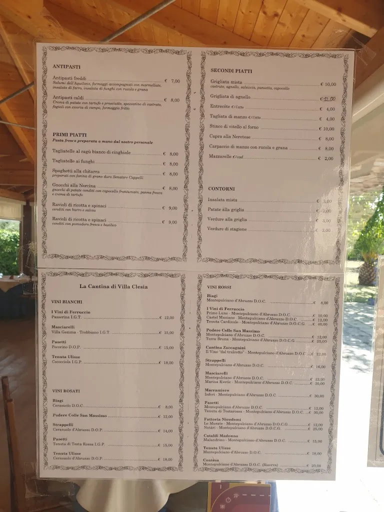 Menu_Ristorante Villa Clesia_Mosciano Sant'Angelo_image_2