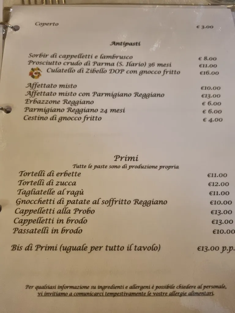 Menu_Ristorante Trattoria da Probo_Bagnolo in Piano_image_2