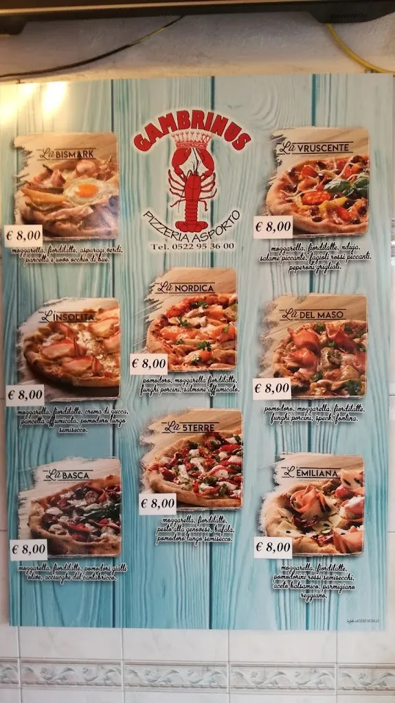 Menu_Pizzeria Gambrinus L'asporto_Bagnolo in Piano_image_3