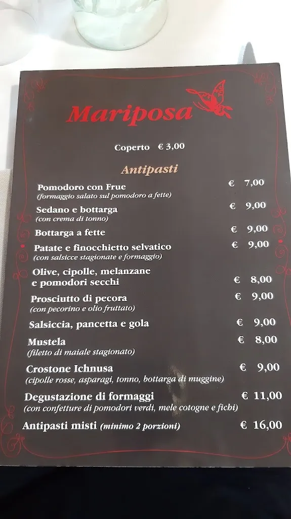 Menu_Trattoria Casale Mariposa - Cucina sarda_Basilicanova_image_3
