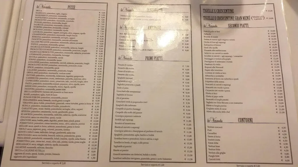 Menu_Ristorante Pizzeria Hotel La Veranda_Berzantina_image_1