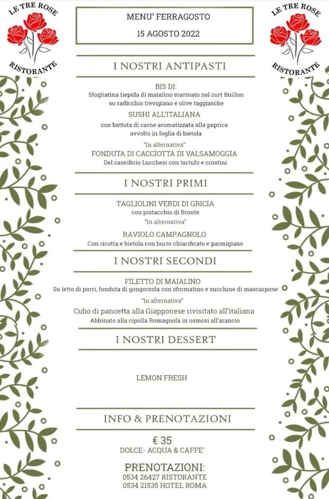 Menu_Le Tre Rose Ristorante_Berzantina_image_1