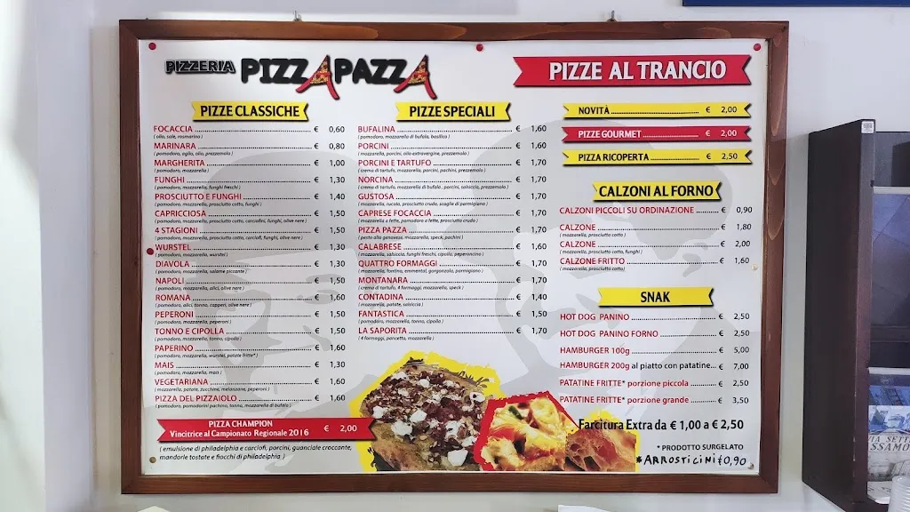 Menu_Pizzeria Pizza Pazza_Mosciano Sant'Angelo_image_1
