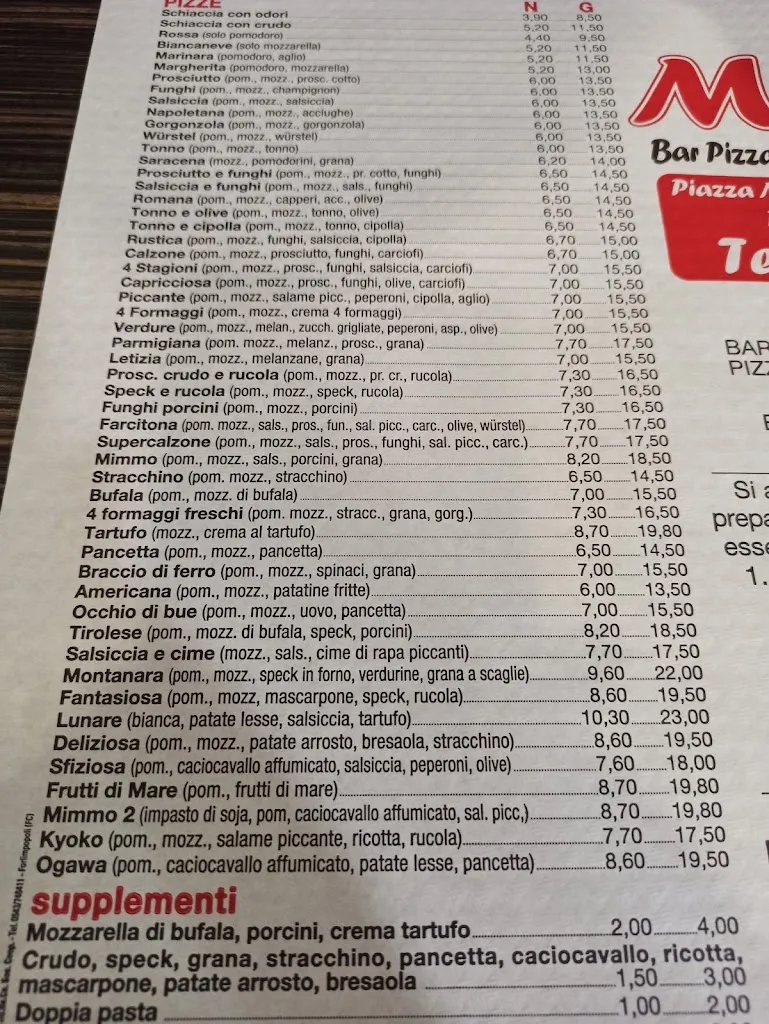 Menu_Bar Pizzeria da Mimmo_Berzantina_image_1