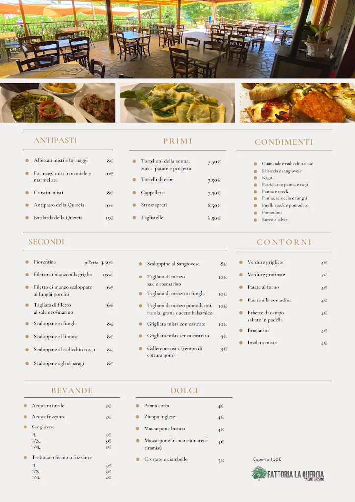 Menu_Fattoria La Quercia Agriturismo_Bertinoro_image_1