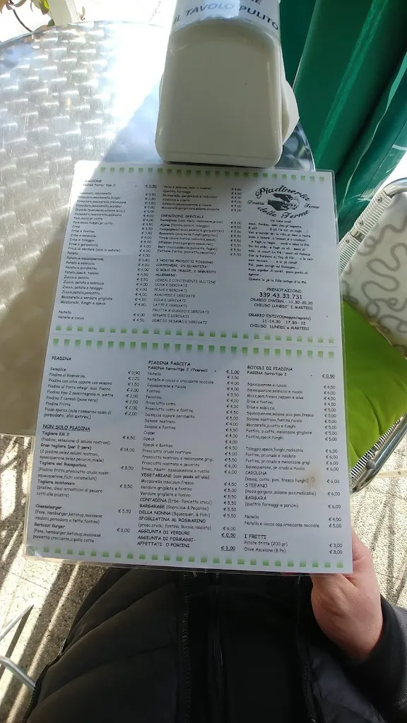 Menu_Piadineria Delle Terme_Bertinoro_image_1