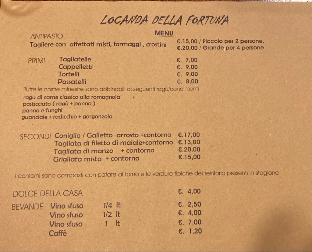 Menu_Locanda della Fortuna_Bertinoro_image_1