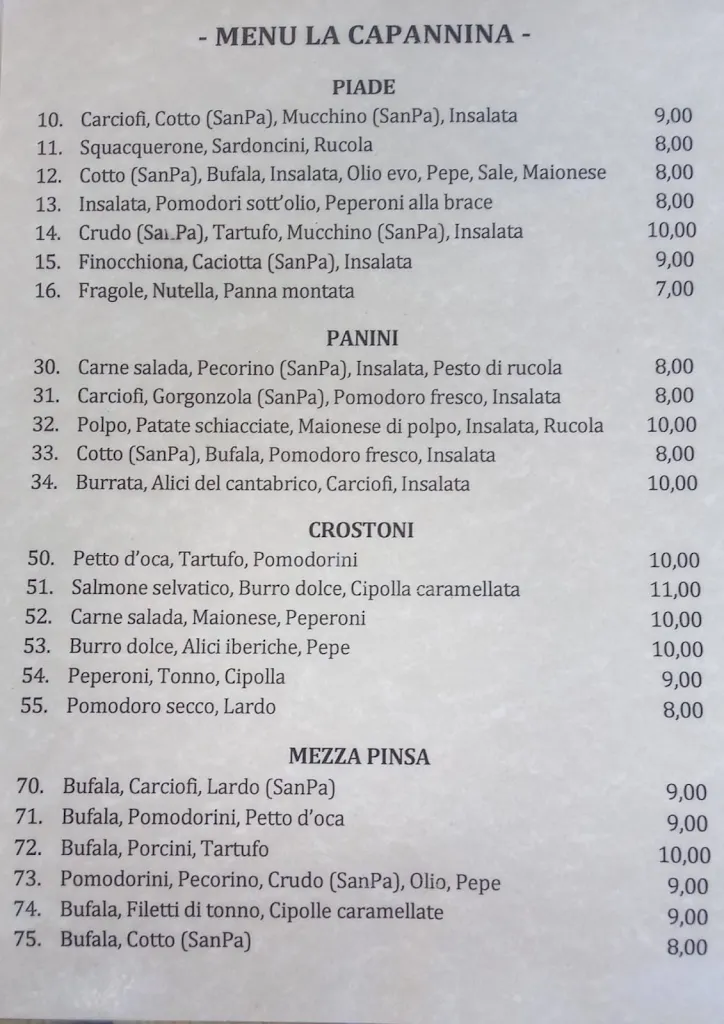Menu_La Capannina Piadineria_Bellaria-Igea Marina_image_2