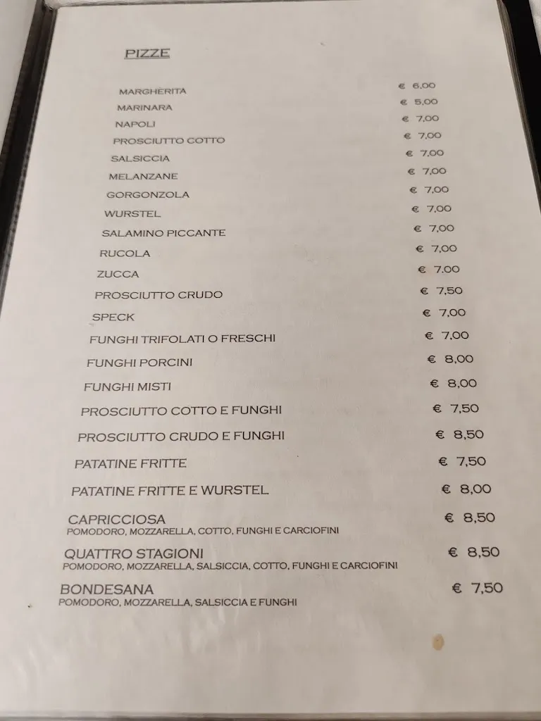 Menu_Ristorante Pizzeria Cafe' del Ricordo_Bondeno_image_4