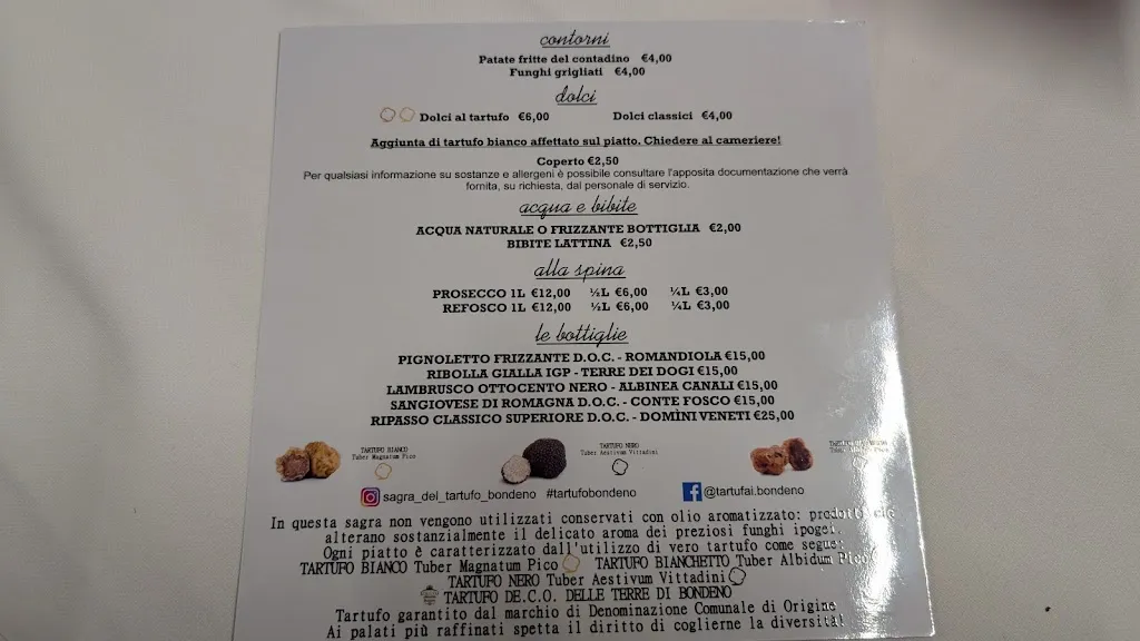 Menu_Sagra del Tartufo di Bondeno Città del Tartufo_Bondeno_image_2