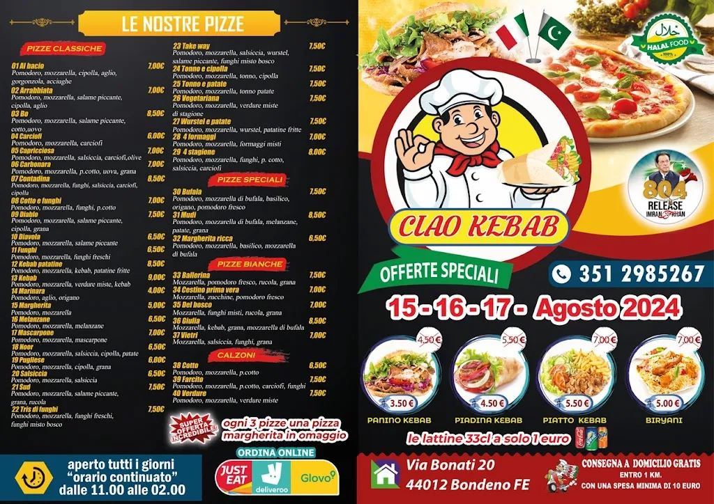Menu_Ciao kabab & PIZZA_Bondeno_image_1