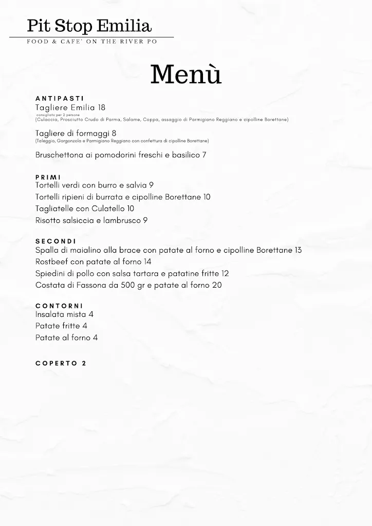 Menu_PITSTOP EMILIA by River Passion_Boretto_image_1