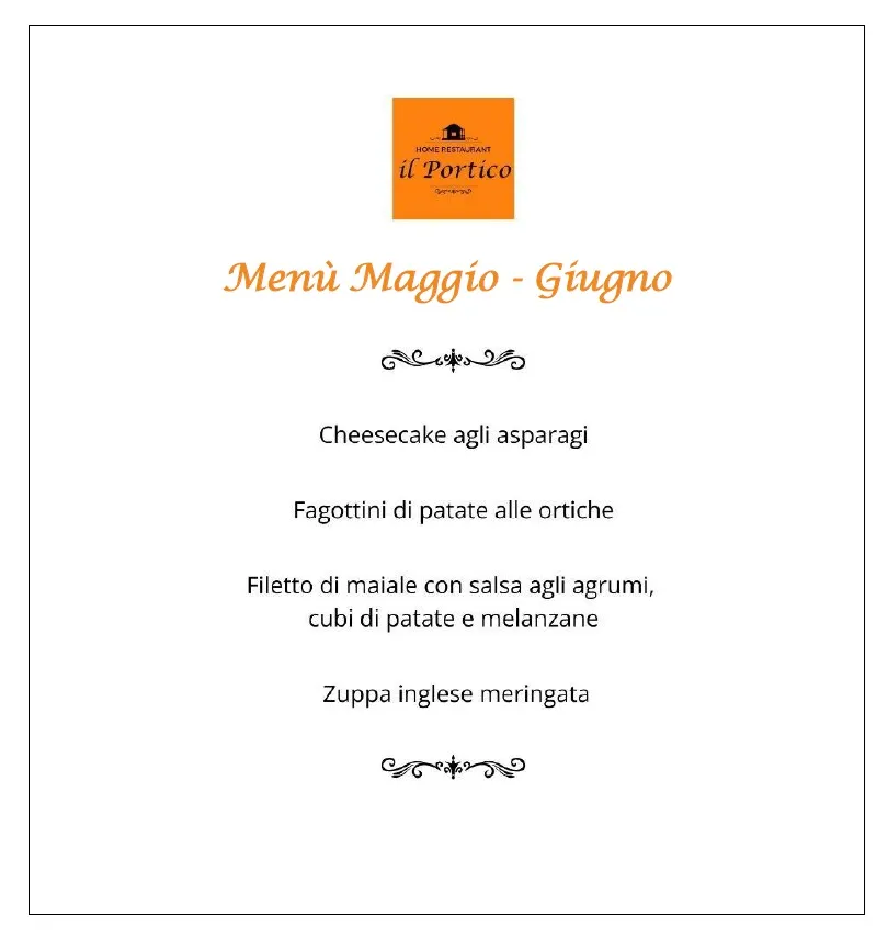 Menu_Il Portico Home Restaurant_Borgo Tossignano_image_2
